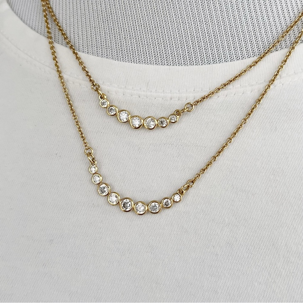 Kate Spade Layered Crystal Necklace